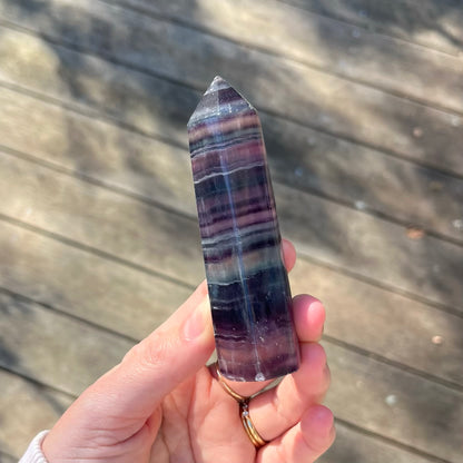 Fluorite Medium Tower Crystal - Vibrant, Clarifying, Uplifting