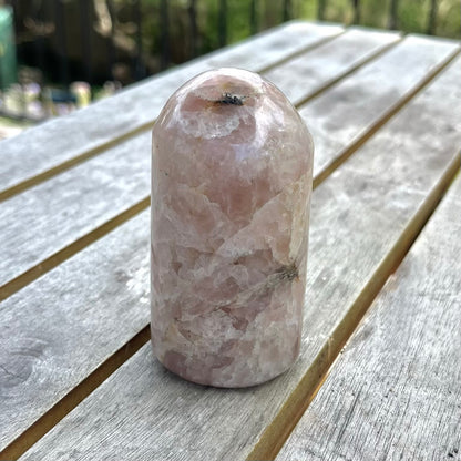 Rose Calcite Freeform Crystal - Nurturing, Calming, Heart-Healing