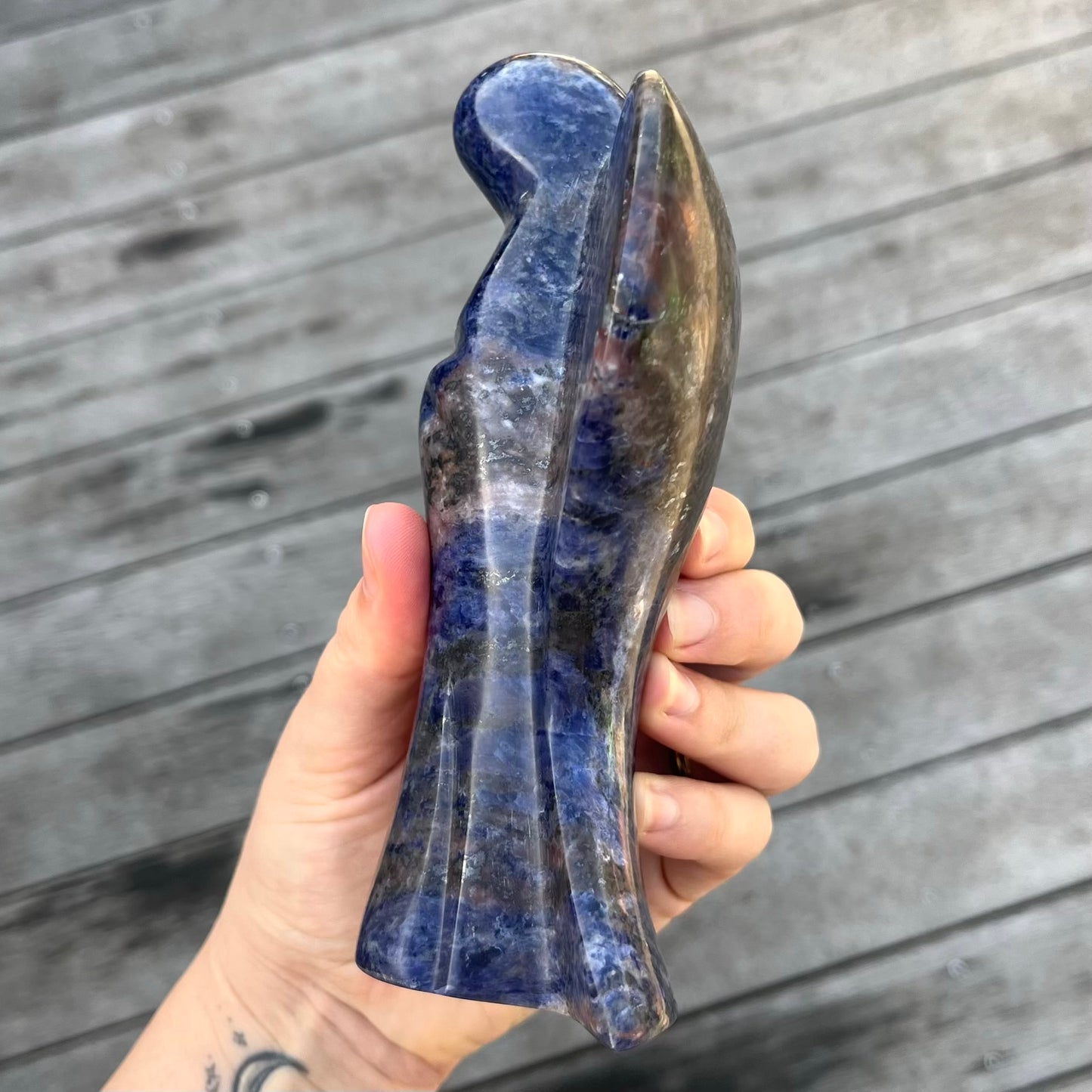Sodalite XL Angel Crystal - Insight, Calm, Grounding