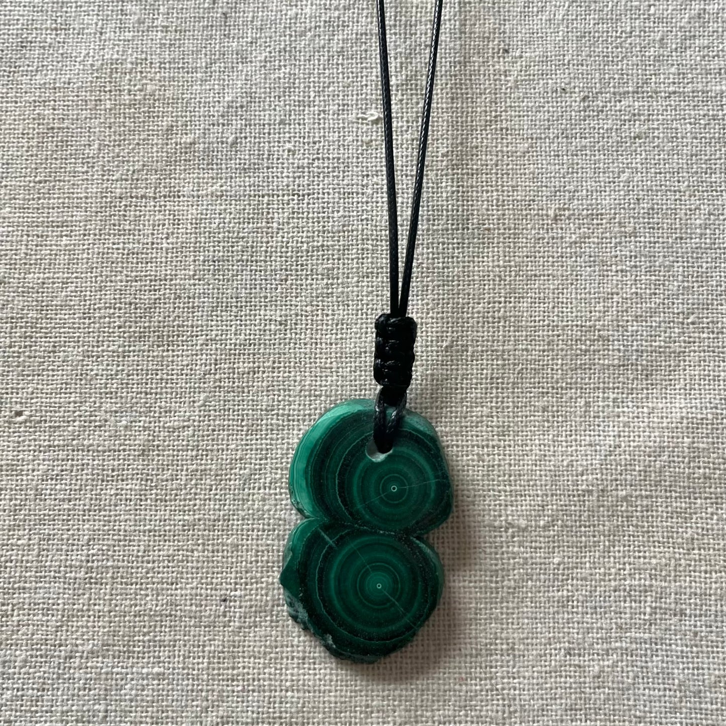Malachite Swirl Pendant - ONE OF A KIND