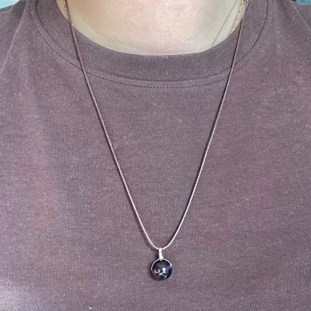 Sphere Pendant - Amethyst