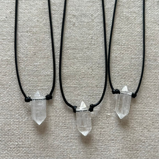 Power Point Pendant - Clear Quartz