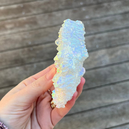 Angel Aura Quartz Medium Cluster Crystal - Joy, High-Vibe