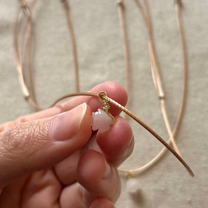 Rose Pendant - Rose Quartz