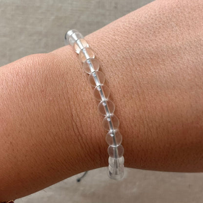 Master Healing Cord Bracelet - Clear Quartz
