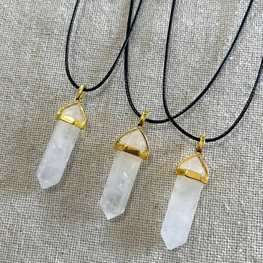 Energy Point Pendant - Clear Quartz