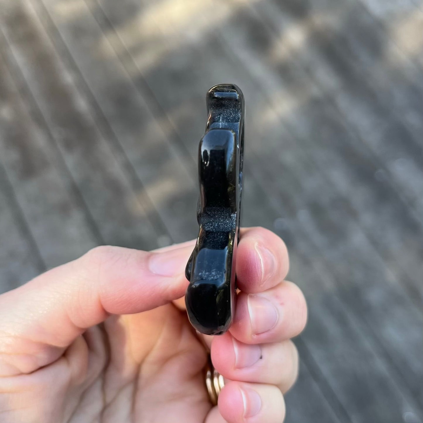 Silver Sheen Obsidian Fairy Moon Crystal - Clarity, Intuition