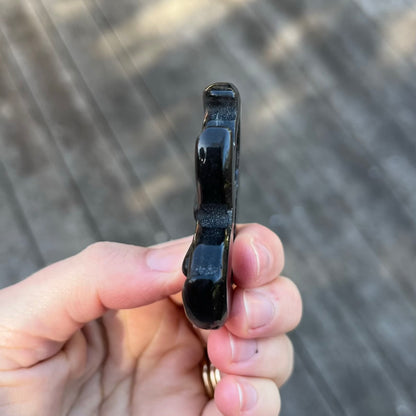 Silver Sheen Obsidian Fairy Moon Crystal - Clarity, Intuition