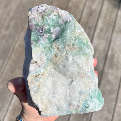 Fluorite XL Base-Cut Crystal - Vibrant, Clarifying, Uplifting