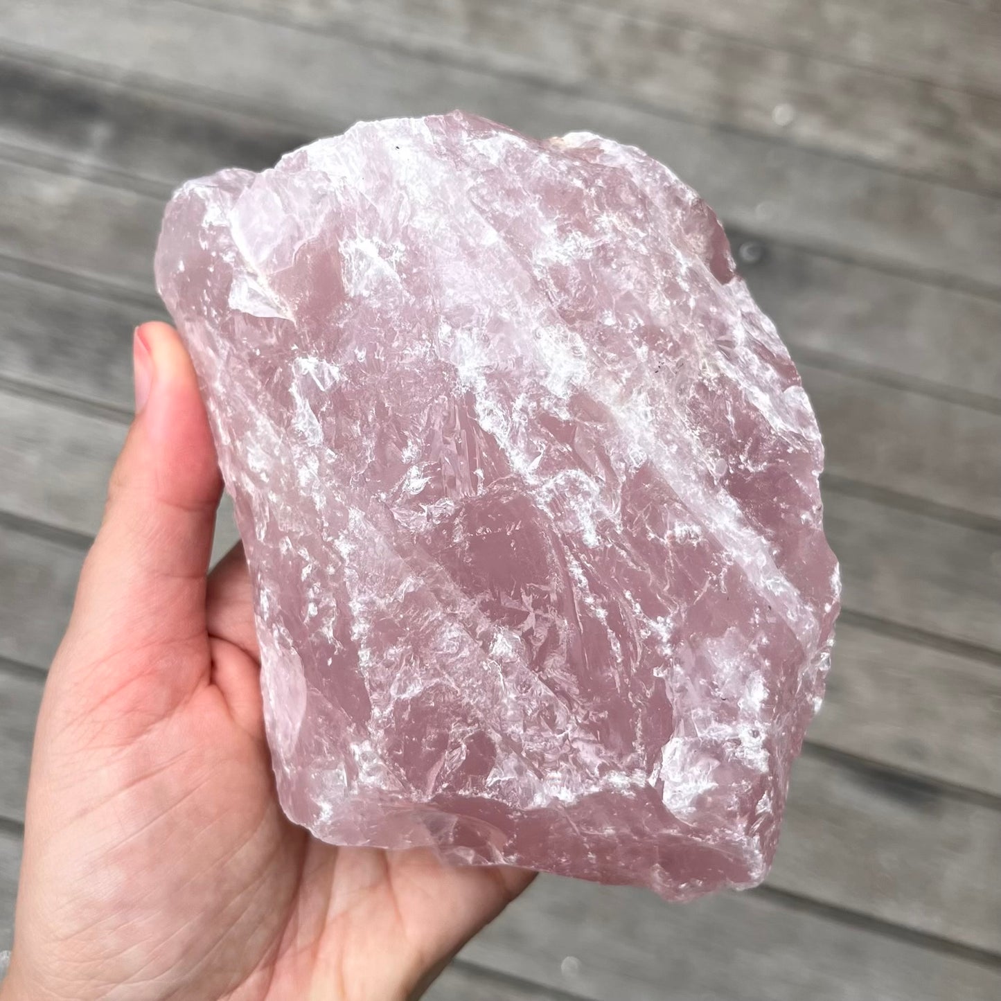 Rose Quartz XL Raw Crystal - Unconditional Love, Emotional Healing