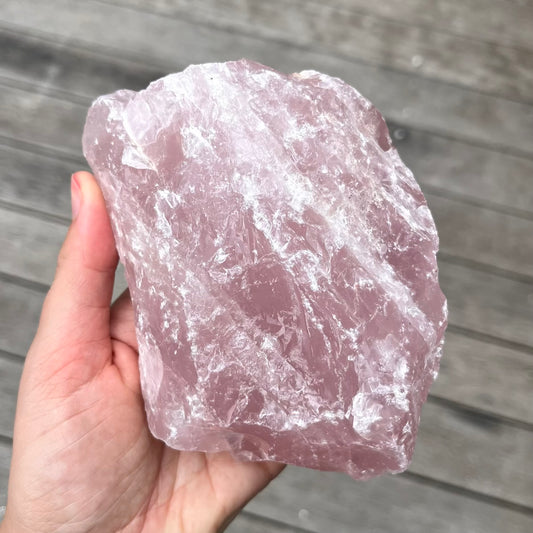Rose Quartz XL Raw Crystal - Unconditional Love, Emotional Healing