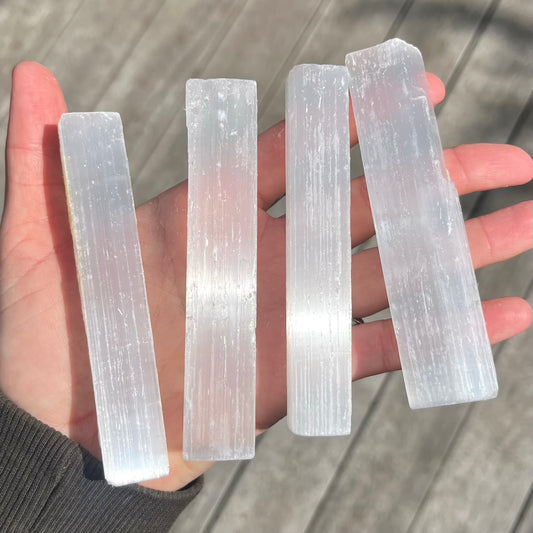 Selenite Small Rod Crystal - High Vibe, Protection, Spiritual Connection