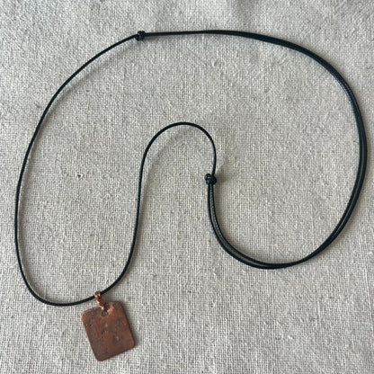 Copper Plate Pendant - Creativity, Motivation