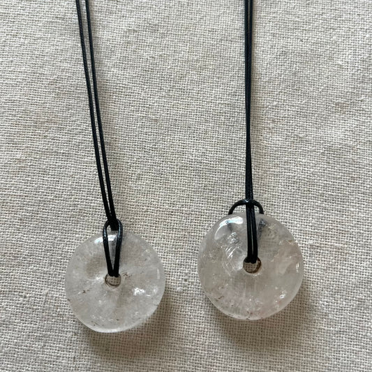 Circle of Light Pendant - Clear Quartz