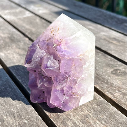 Amethyst Medium Cluster Point Crystal - Peace, Intuition, Protection