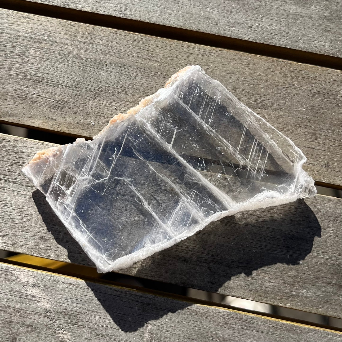 Selenite Small Raw Slab Crystal - High Vibe, Protection, Spiritual Connection