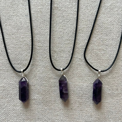 Divine Point Pendant - Amethyst