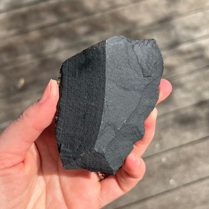Pyrite on Shungite Raw Crystal - Abundance, Protection