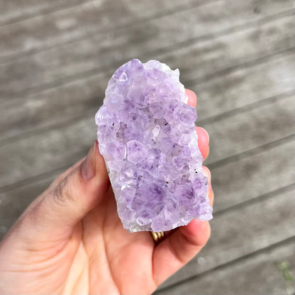 Amethyst Small Base-Cut Crystal -  Calm, Protection & Balance