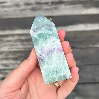 Candy Fluorite Small Tower Crystal - Vibrant, Clarifying, Uplifting