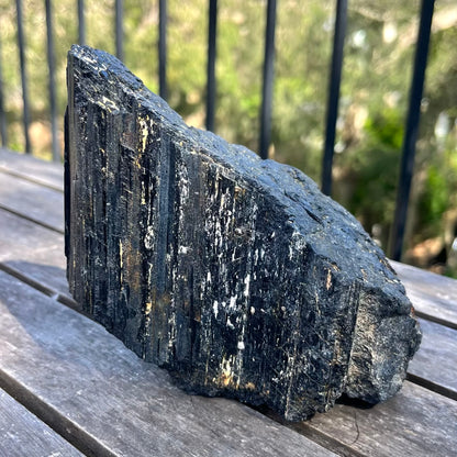 Black Tourmaline XL Raw Crystal - Protection