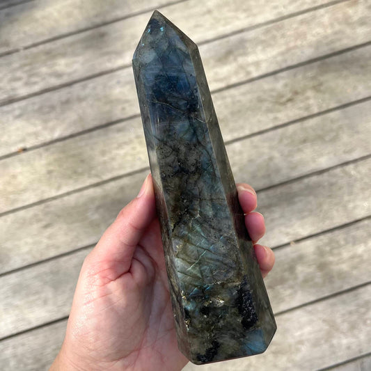Labradorite Point Crystal - Large