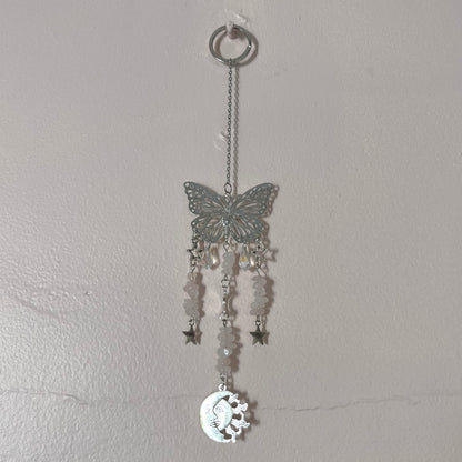Rose Quartz Suncatcher - Love, Compassion, Peace