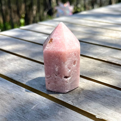 Pink Amethyst Medium Tower Crystal - Calming, Protective, Heart-Centred