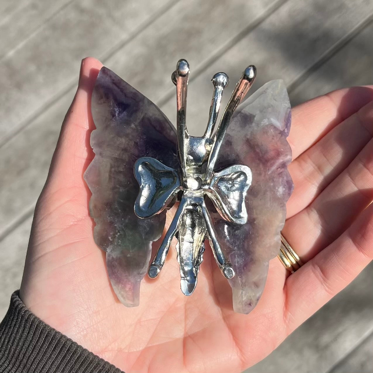 Fluorite Butterfly Crystal - Clarifying, Transformative, Harmonising