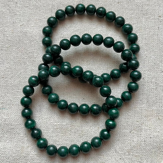 Malachite 8mm Beaded Bracelet - Transformation