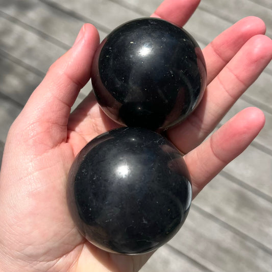 Shungite Small Sphere Crystal - Protection, Purification, Grounding