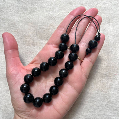 Komboloi Worry Beads - Obsidian