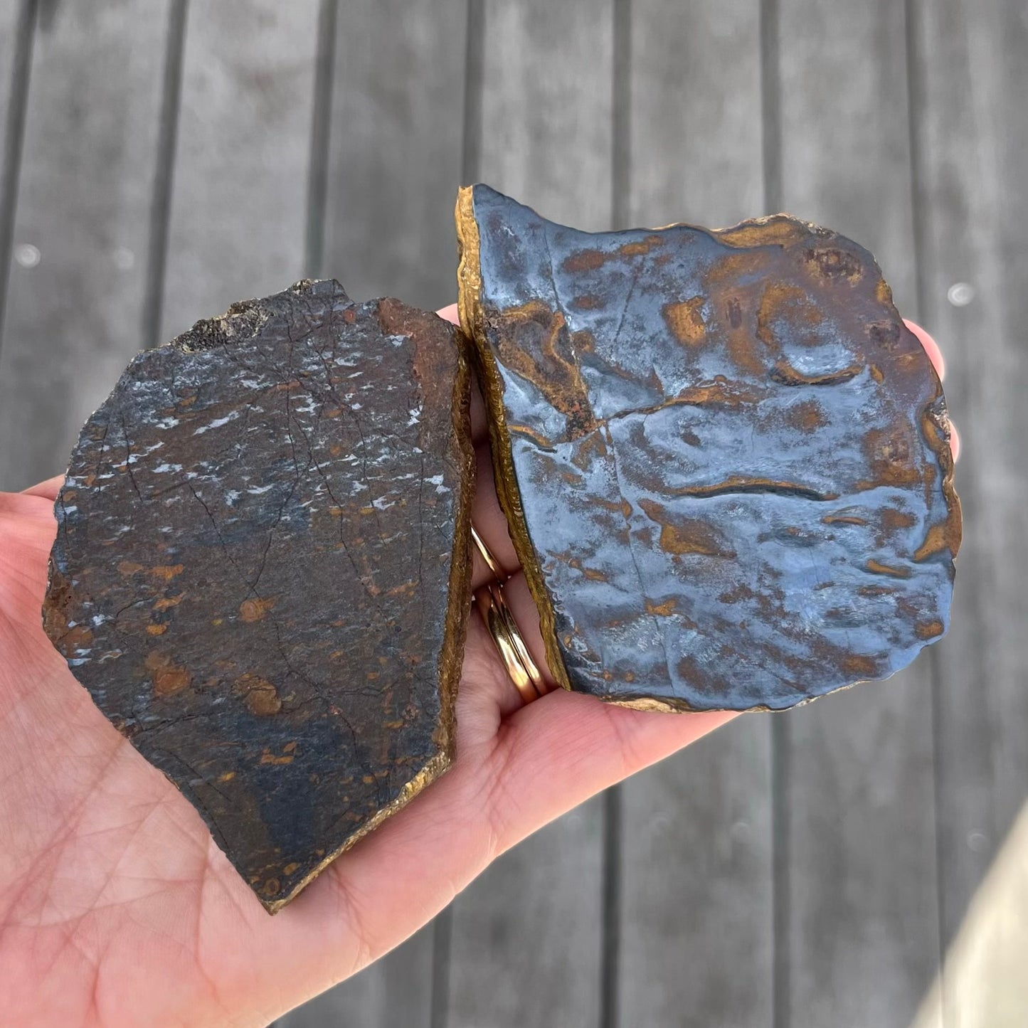 Tiger Iron Small Slab Crystal - Grounding, Motivation