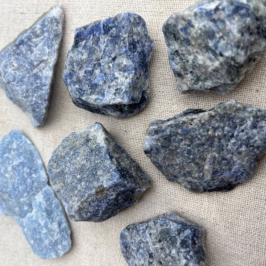 Sodalite Small Raw Crystal - Balances Emotions, Intuition, Peace