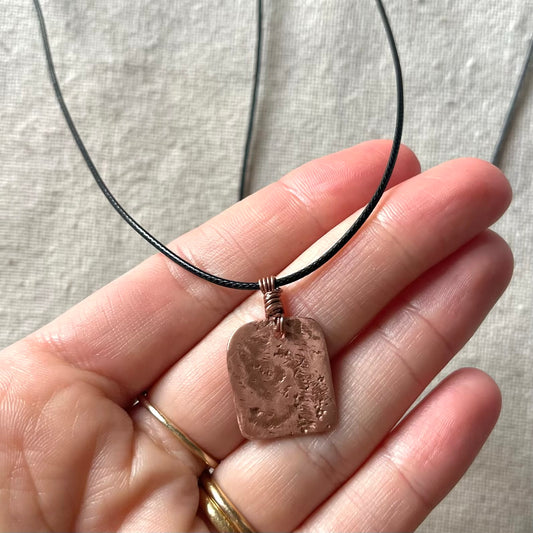 Copper Plate Pendant - Energy, Vitality, Balance
