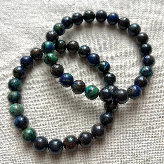 Azurite 8mm Beaded Bracelet - Insight