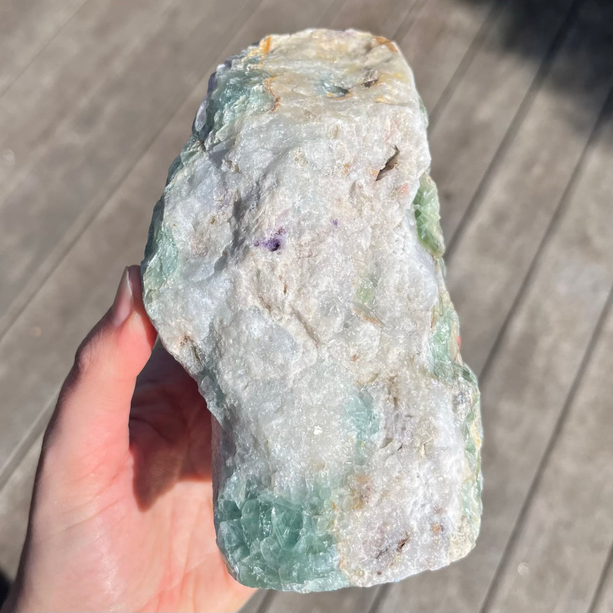 Fluorite XL Base-Cut Crystal - Vibrant, Clarifying, Uplifting