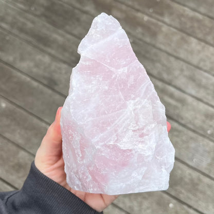 Rose Quartz XL Raw Base-Cut Crystal - Unconditional Love, Emotional Healing