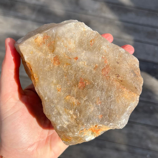 Citrine Large Raw Crystal - Abundance, Positivity, Joy