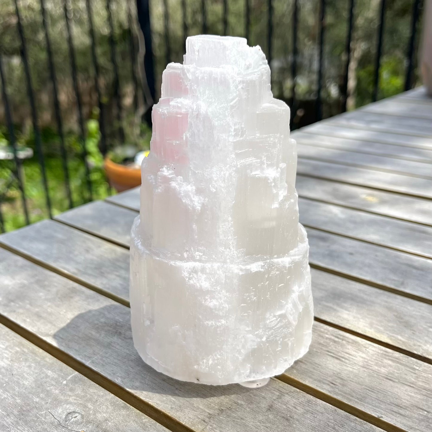 Selenite Large Tower Crystal - High Vibe, Protection, Spiritual Connection