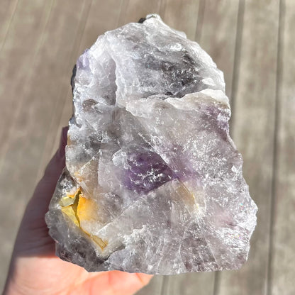 Smoky Amethyst Large Base-Cut Crystal – Calm, Protection & Balance