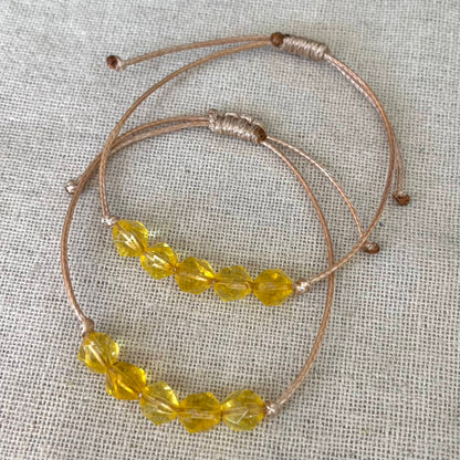 Citrine Cord Bracelet