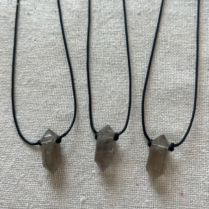 Power Point Pendant - Smoky Quartz