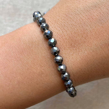 Terahertz 6mm Faceted Bracelet - Energizing