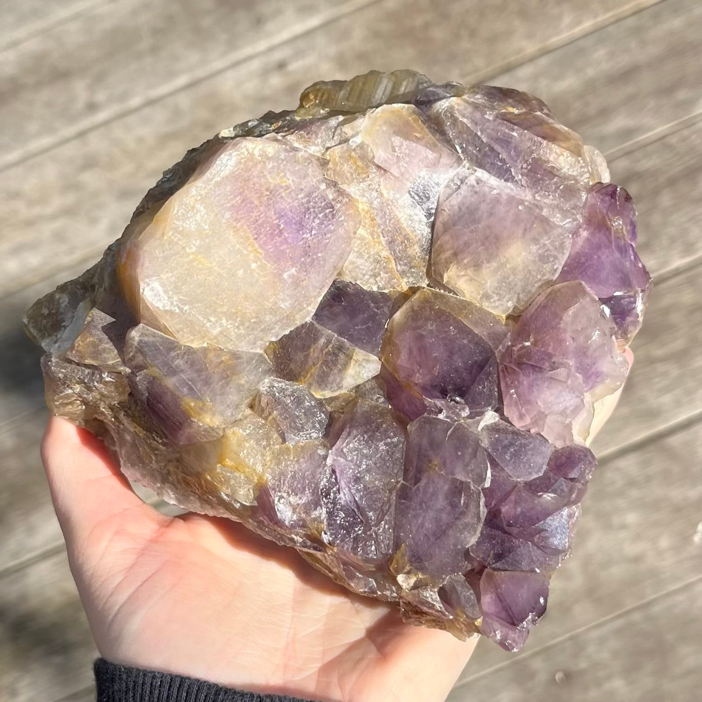Amethyst XXL Cluster Crystal - Calming, Protective, Balancing