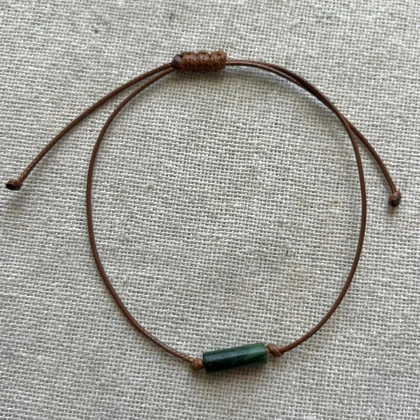 Sacred Cord Bracelet - Green Jade