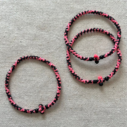 Komboskini Bracelet - Pink & Black