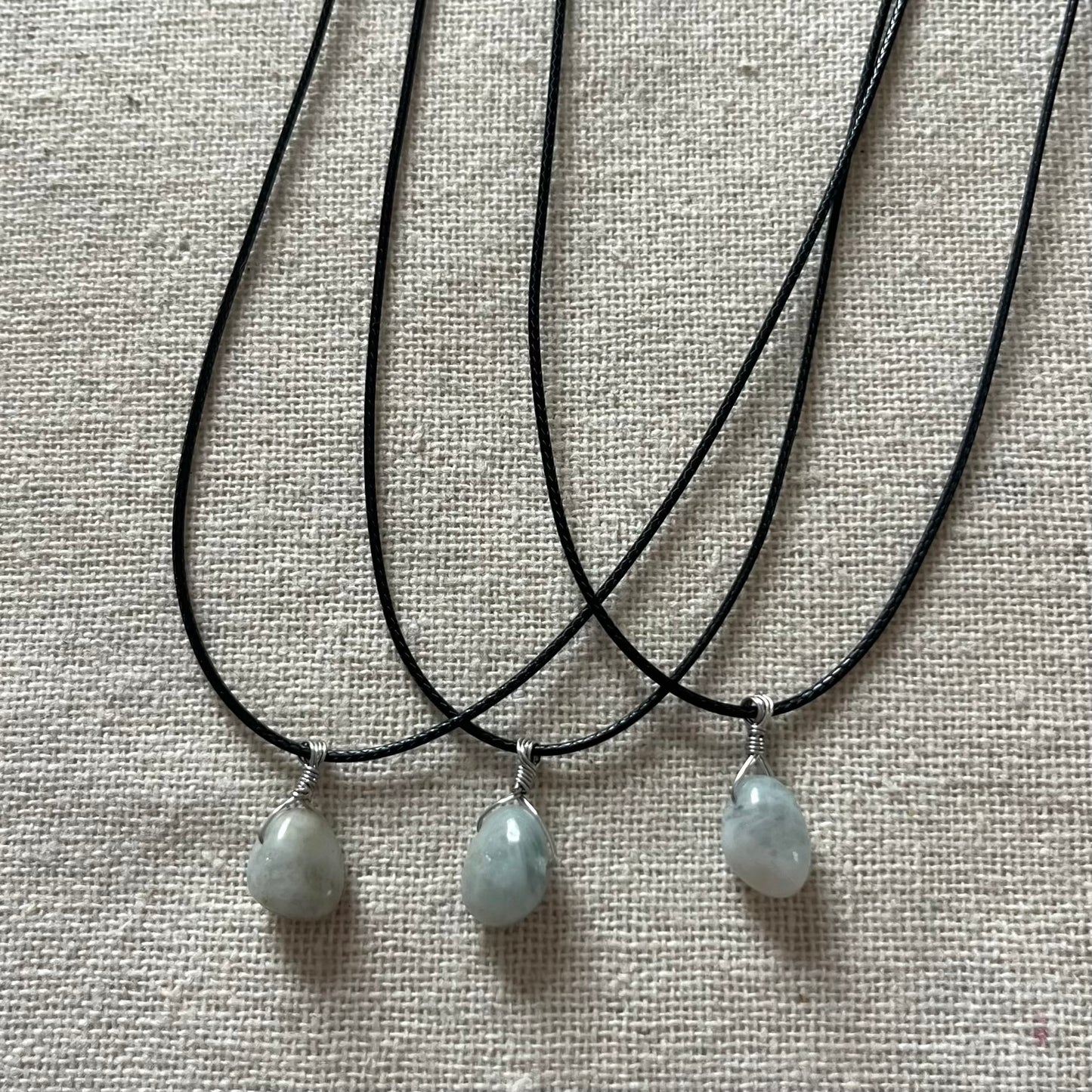 Mini Gem Pendant - Aquamarine