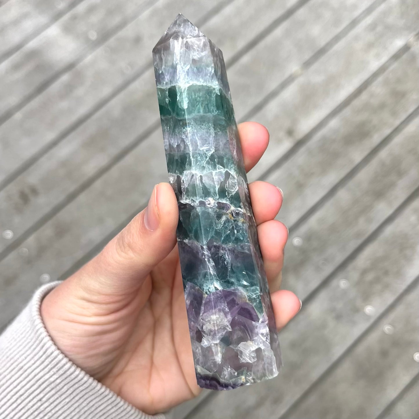 Fluorite Medium Tower Crystal - Vibrant, Clarifying, Uplifting