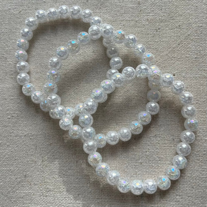 Angel Aura Quartz 8mm Beaded Bracelet - Radiance